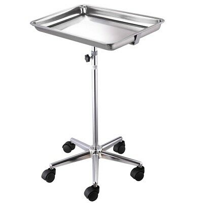 Rolling Steel Mobile Mayo Tray Hospital Equipment Salon Medical Tattoo Stand