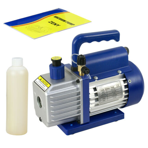 3.5cfm Rotary Vane Deep Vacuum Pump 1/4hp Ac Air Tool R410a R134 Hvac Refrigeran